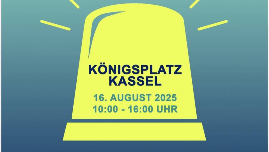 Blaulichttag am Königsplatz Kassel